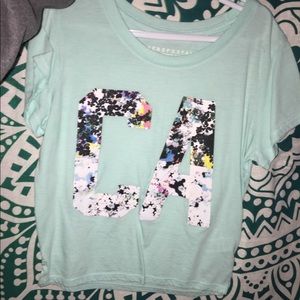 An Aeropostale mint blue CA shirt